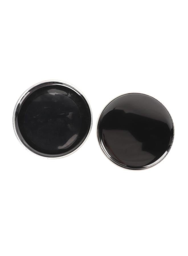 2Pcs Drumhead 8in Drum Head 2 Layer Polyester Film Instrument Accessory for Replacement Black