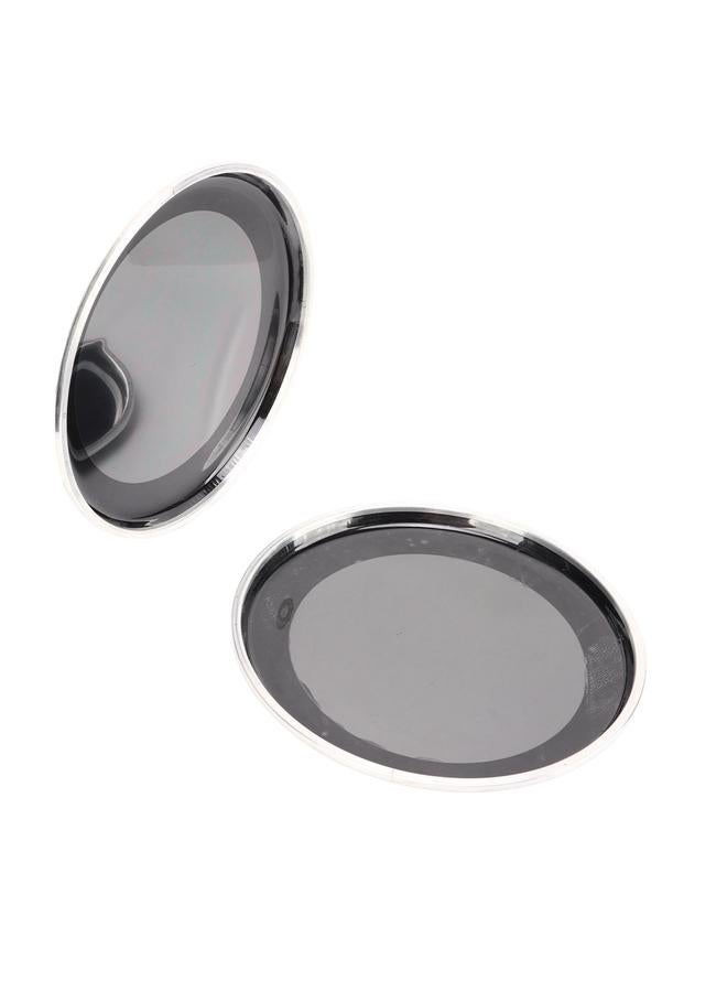 2Pcs Drumhead 8in Drum Head 2 Layer Polyester Film Instrument Accessory for Replacement Black