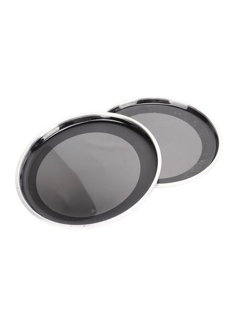 2Pcs Drumhead 8in Drum Head 2 Layer Polyester Film Instrument Accessory for Replacement Black