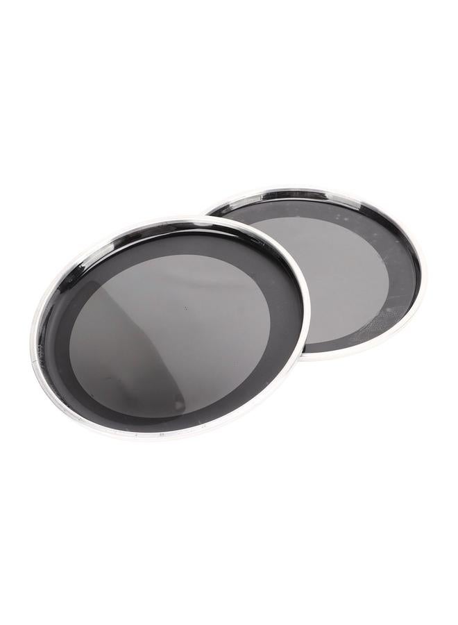 2Pcs Drumhead 8in Drum Head 2 Layer Polyester Film Instrument Accessory for Replacement Black