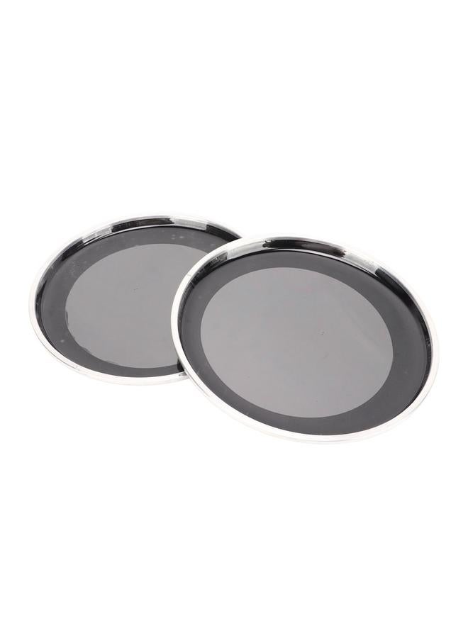 2Pcs Drumhead 8in Drum Head 2 Layer Polyester Film Instrument Accessory for Replacement Black
