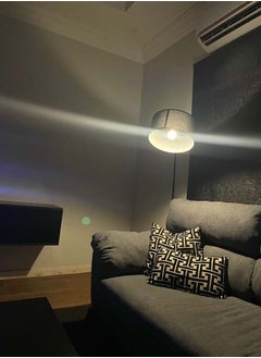 Sumkyle Nordic Simple LED Floor Lamp Modern Eye-protecting Vertical Standing Lamp For Bedroom Living Room Study Office Fabric Lampshade Floor Lighting With  12W Tricolor LED Bulb  - Image 2