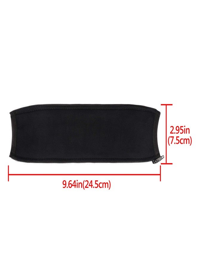 Geekria Flex Fabric Headband Cover Compatible with Jabra Elite 45h, Evolve2 65 UC, Evolve2 40 UC Headphones, Replacement Repair Part, Sweat Cover (Black) - Image 3