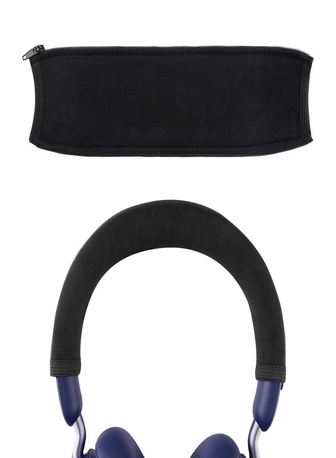 Geekria Flex Fabric Headband Cover Compatible with Jabra Elite 45h, Evolve2 65 UC, Evolve2 40 UC Headphones, Replacement Repair Part, Sweat Cover (Black) - Image 1