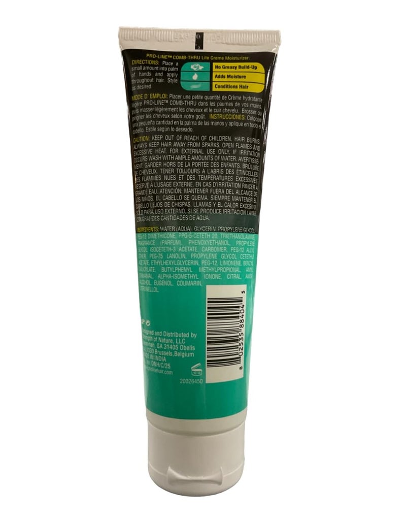 PROLINE Pro-Line Comb-Thru Lite-Cr?me Moisturizer, Hair & Scalp Conditioner for Men, 4-Ounce Tubes (Pack of 6) - Image 2