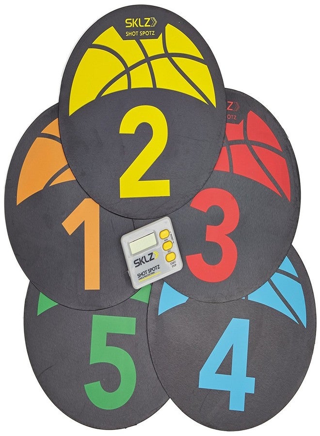 أس كيه أل زي مجموعة علامات تدريب كرة السلة Sklz. - Image 1
