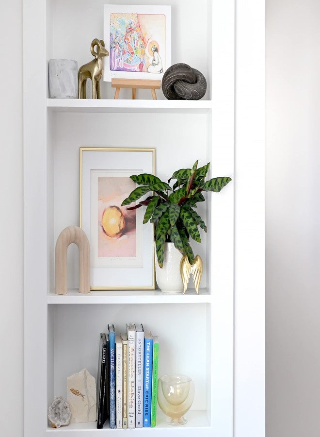 Rool تمثال عقدة خشبي أبيض عصري من رول، مناسب لتزيين طاولة غرفة المعيشة - Image 2