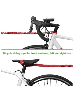 Generic Bicycle Tow Bungee Rope, Bike Towing Strap Parent-Child Pull Traction Bungee Cord, for Kids Adult Long Trip MTB & Cycling Pull Strap, Black  - Image 5