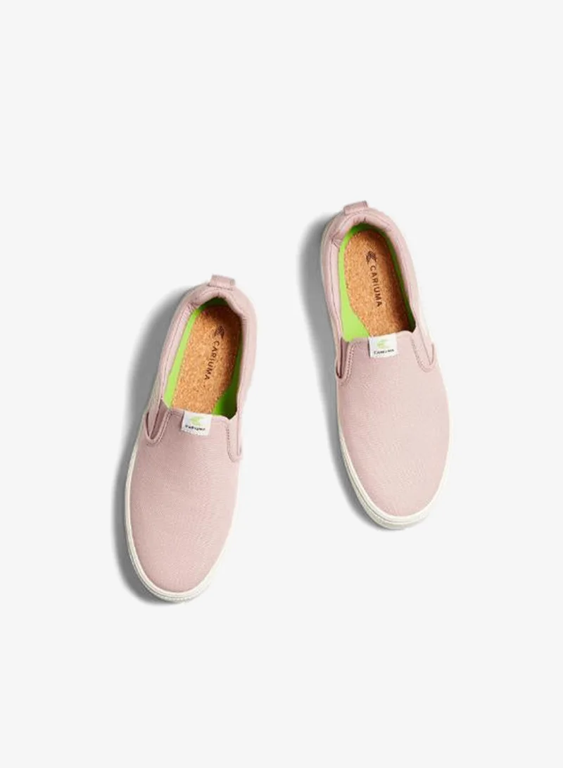 Cariuma  SLIP-ON Rose Canvas Ivory Logo  | Best Price UAE