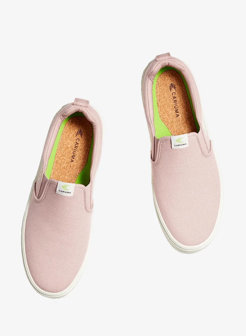 Cariuma  SLIP-ON Rose Canvas Ivory Logo  | Best Price UAE