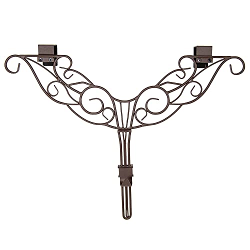 VILLAGE LIGHTING COMPANY Front Door WREATH HANGER  Antler Design  ADJUSTABLE Hook Length for Tall and Small Doors  PADDING to Prevent Damage like Scratch and Dents  Heavy Duty Cast Iron Metal Hangar Brown 