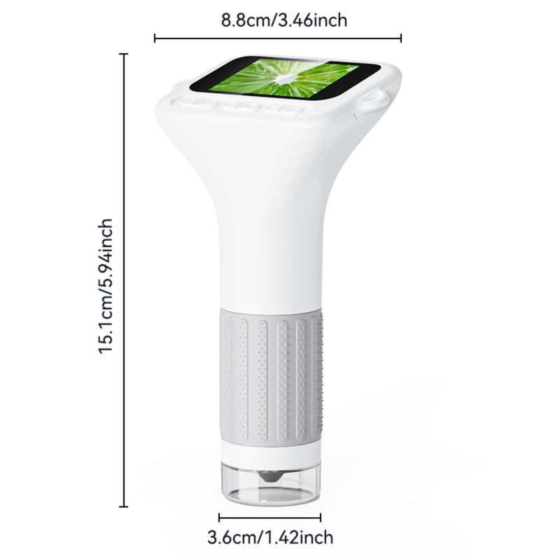 Kids Microscope: 1080P HD 2MP Lens 2.0-Inch IPS Screen, Palm-Sized Easy Hold - Real-Time PC Transmission Photo Video Recording, Digital Microscope for Boys Girls Home Science Learning - Image 5