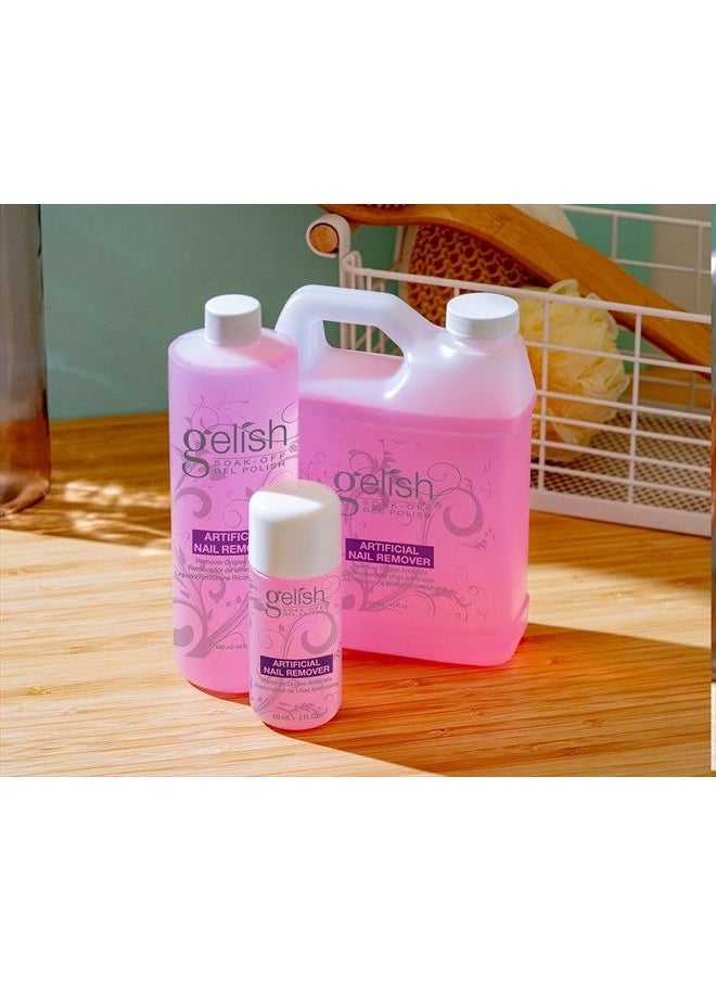Gelish - Artificial Nail Gel Polish Remover, Gel Nail Polish Remover, Nail Polish Remover, 4 oz. - Image 1