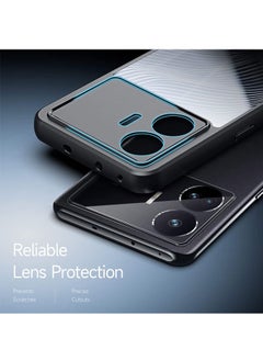 Muyixin غطاء حماية لهاتف Realme GT Neo5 SE غير لامع مضاد لبصمات الأصابع أسود  - Image 2