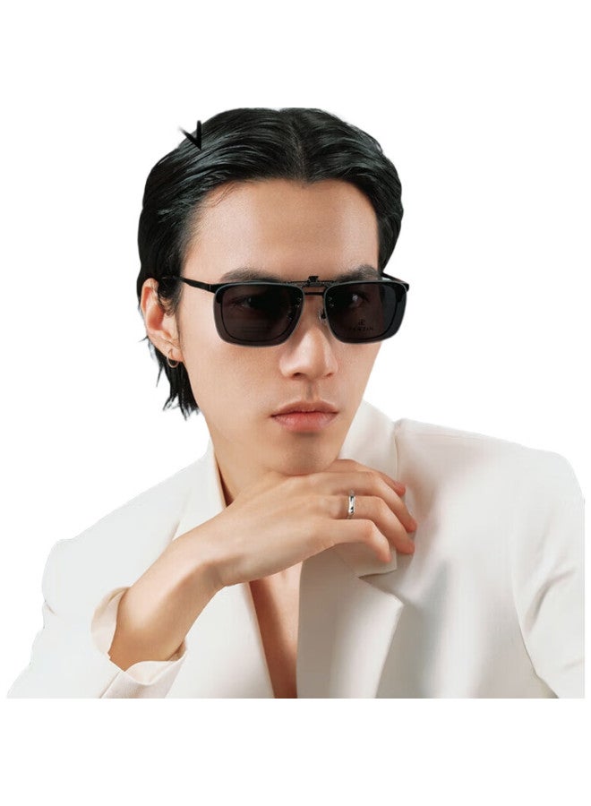 PARZIN (Parzin) Polarized Sunglasses Clip For Nearsightedness, Flip-Style Unisex Driving Sunglasses Clip 12112 - Image 3