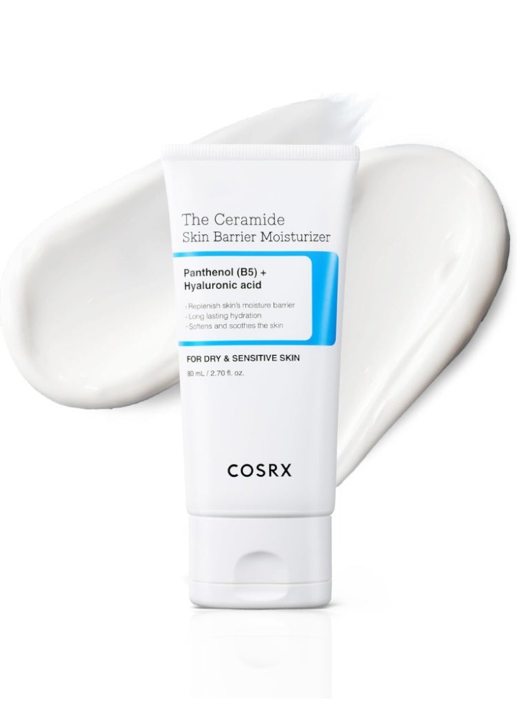 كوسرإكس COSRX The Ceramide Skin Barrier Moisturizer 80ml – Panthenol B5 & Hyaluronic Acid Cream for Dry Sensitive Skin 80ml - Image 1