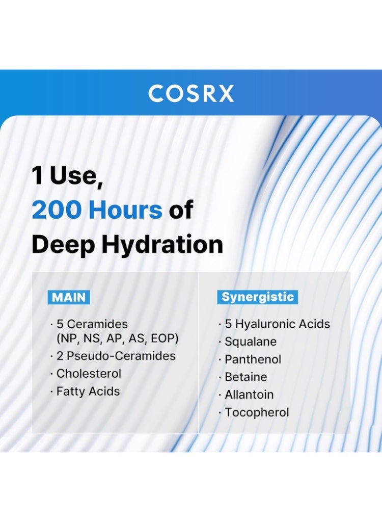 كوسرإكس COSRX The Ceramide Skin Barrier Moisturizer 80ml – Panthenol B5 & Hyaluronic Acid Cream for Dry Sensitive Skin 80ml - Image 3