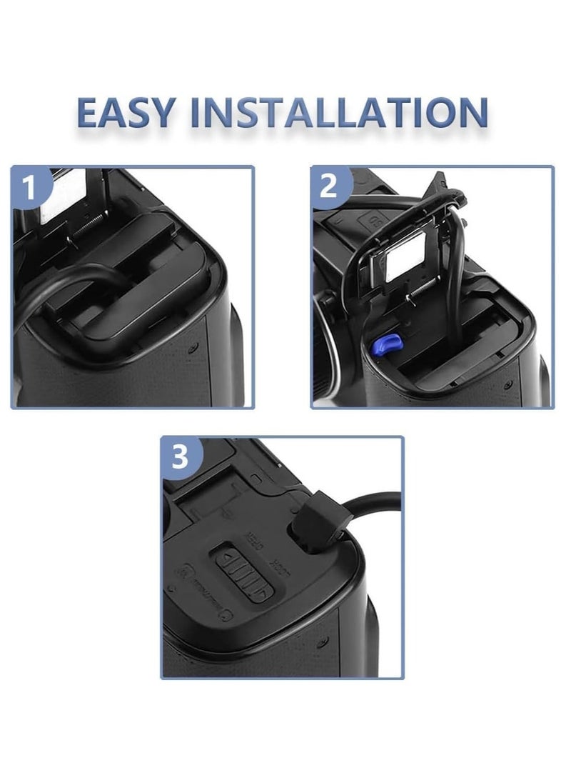 JAJEEK AC-PW20 AC Power Adapter NP-FW50 Dummy Battery Kit for Sony Alpha ZV-E10, A7 Series, A6500, A6400, A6300, A6100, A6000, A5100, RX10 II/III/IV, NEX – Continuous Power for Professional Photography & Videography - Image 4