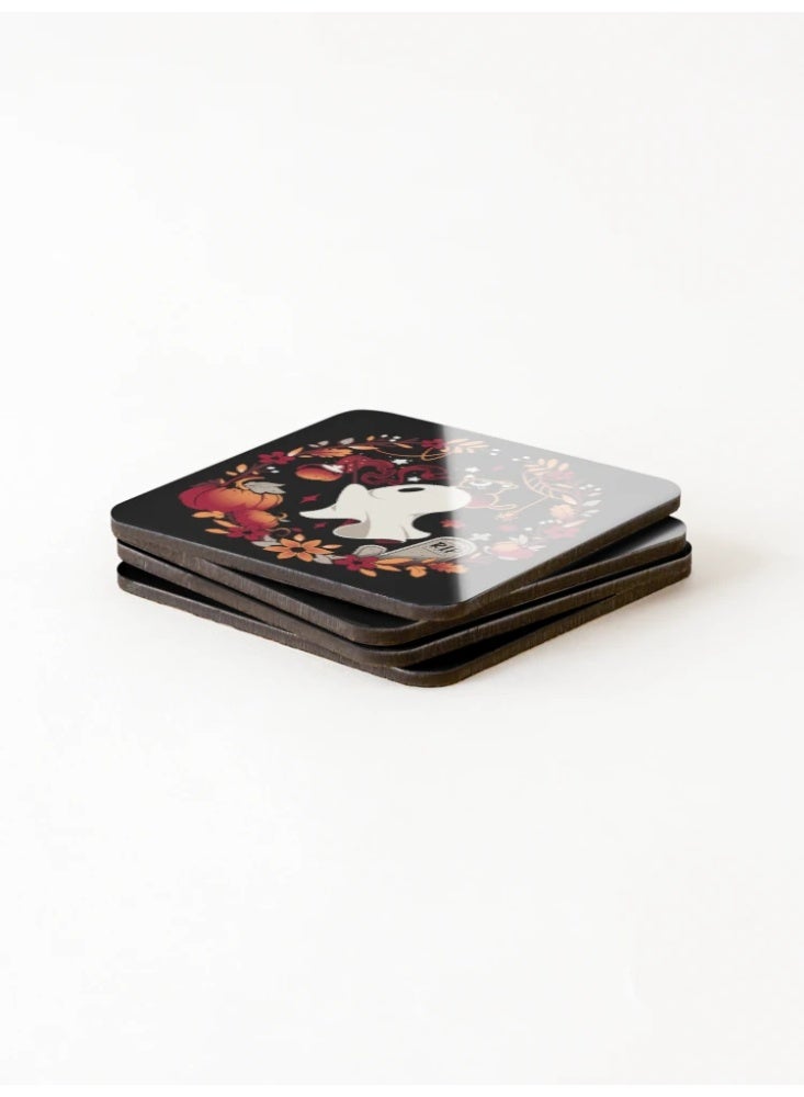 Spooky Wishes - Cute Halloween Ghost Coasters (Set of 4) - Image 3