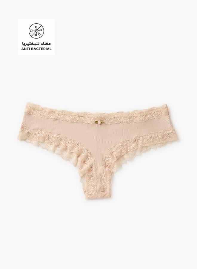 Splash FAV Set of 2 - Lace Trim Ribbed Briefs - Image 2