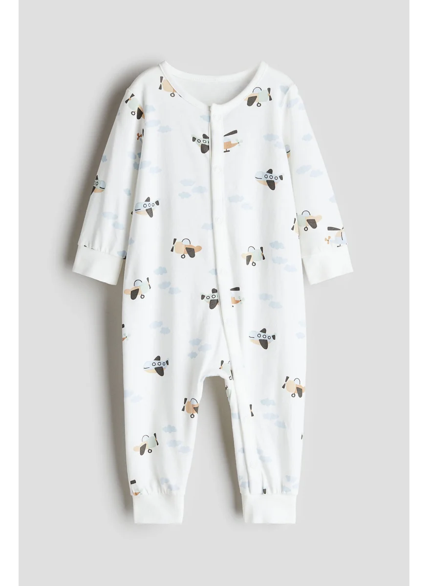 H&M Patterned Sleepsuit