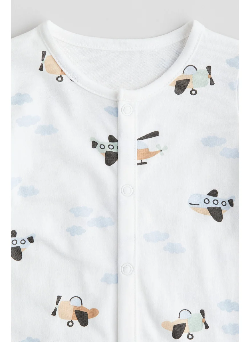H&M Patterned Sleepsuit