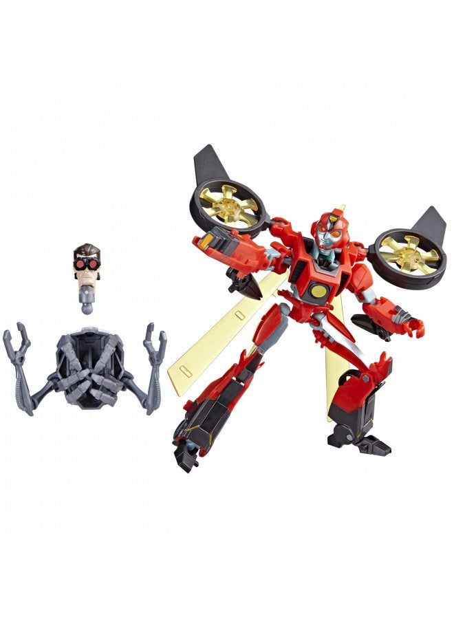 Transformers Toys EarthSpark Deluxe Class Terran Twitch Action Figure, 5-Inch, Robot Toys for Kids Ages 6 and Up - Image 2