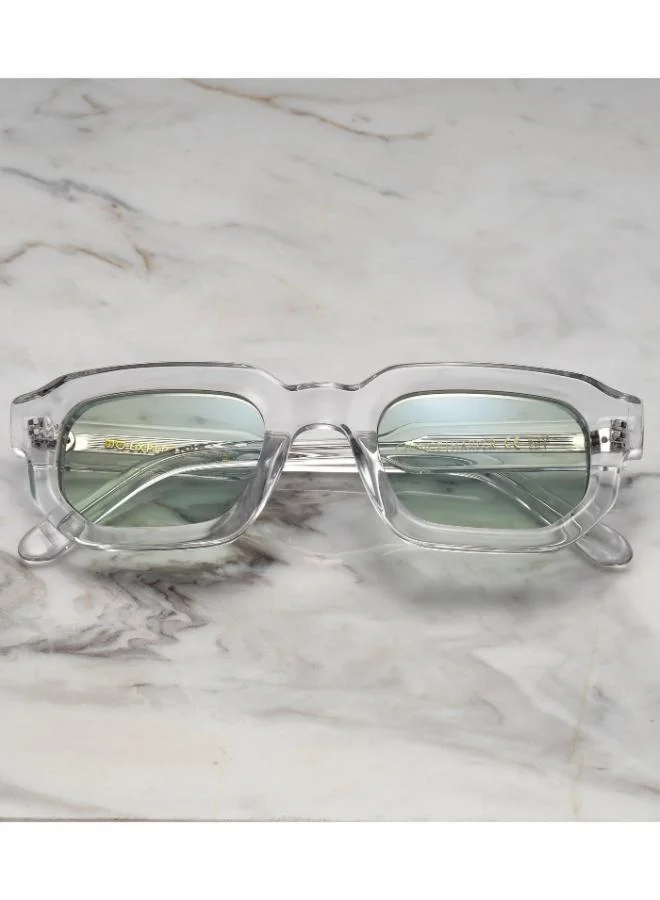  اكسبليست باوتس نظارات شمسية هاربر واضحة باللون الأخضر الزاهي للجنسين