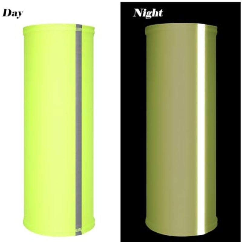 4 Pieces Reflective Neck Gaiter Visibility Neon Safety Bandana Wind UV Protection Scarf Bandanas - Image 2