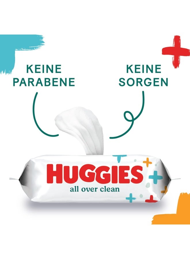 Huggies All Over Clean Baby Wet Wipes – Pack of 10 (560 Wipes Total) – Safe for Face, Hands, and Diaper Area - Image 2