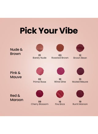 Swiss Beauty Satin Comfort Lipstick Trio 3-in-1| Ultra-Hydrating | Highly Pigmented | Smooth Glide | Satin Matte Finish | One-Swipe Application | Shade- 3-Red & Maroon, 9gm - view 5