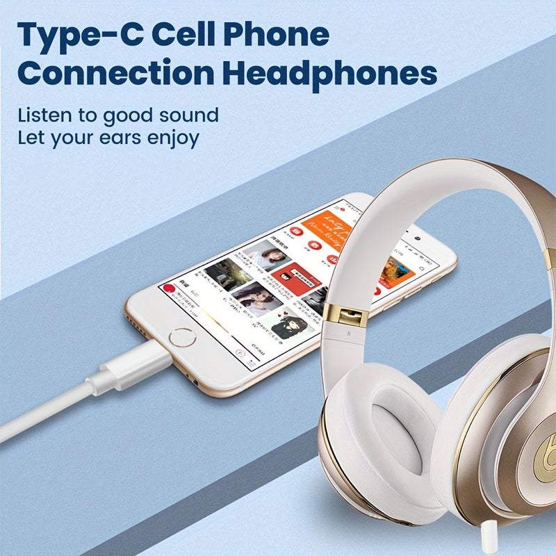Type C Male To 3.5mm Male Digital Audio Cable White - Image 4