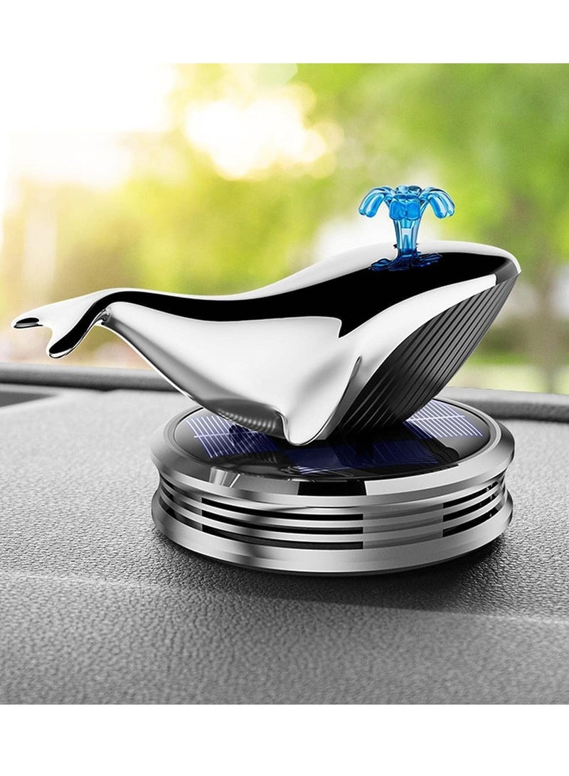 Barakah Solar Rotating Car Air Freshener Dolphin Shape Car Air Fresheners Solar Energy Air Purifier For Car Interior Auto Decoration Accessories - Image 2