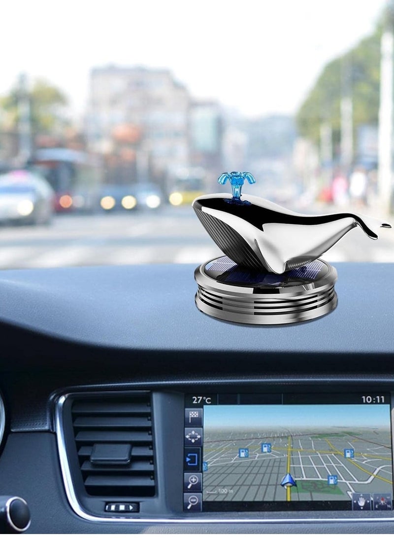 Barakah Solar Rotating Car Air Freshener Dolphin Shape Car Air Fresheners Solar Energy Air Purifier For Car Interior Auto Decoration Accessories - Image 3