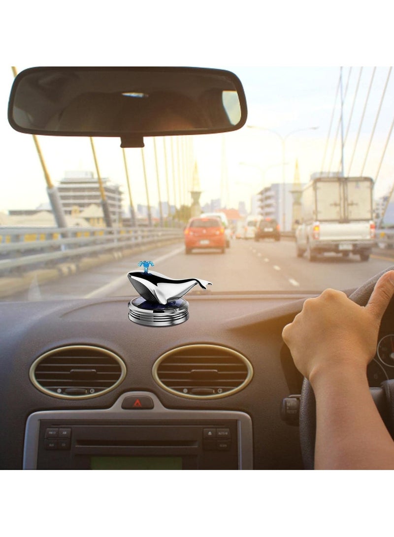 Barakah Solar Rotating Car Air Freshener Dolphin Shape Car Air Fresheners Solar Energy Air Purifier For Car Interior Auto Decoration Accessories - Image 1