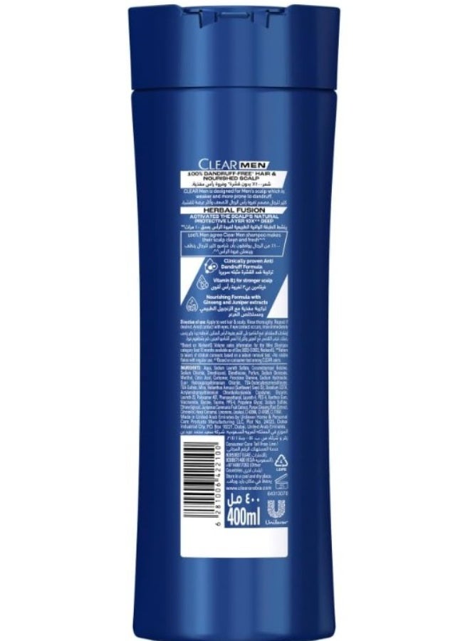 كلير مين شامبو وبلسم كلير 2 في 1 للرجال، شامبو مضاد للقشرة، تركيبة عشبية، شعر خالٍ من القشرة بنسبة 100% وفروة رأس مغذية، 400 مل - Image 2