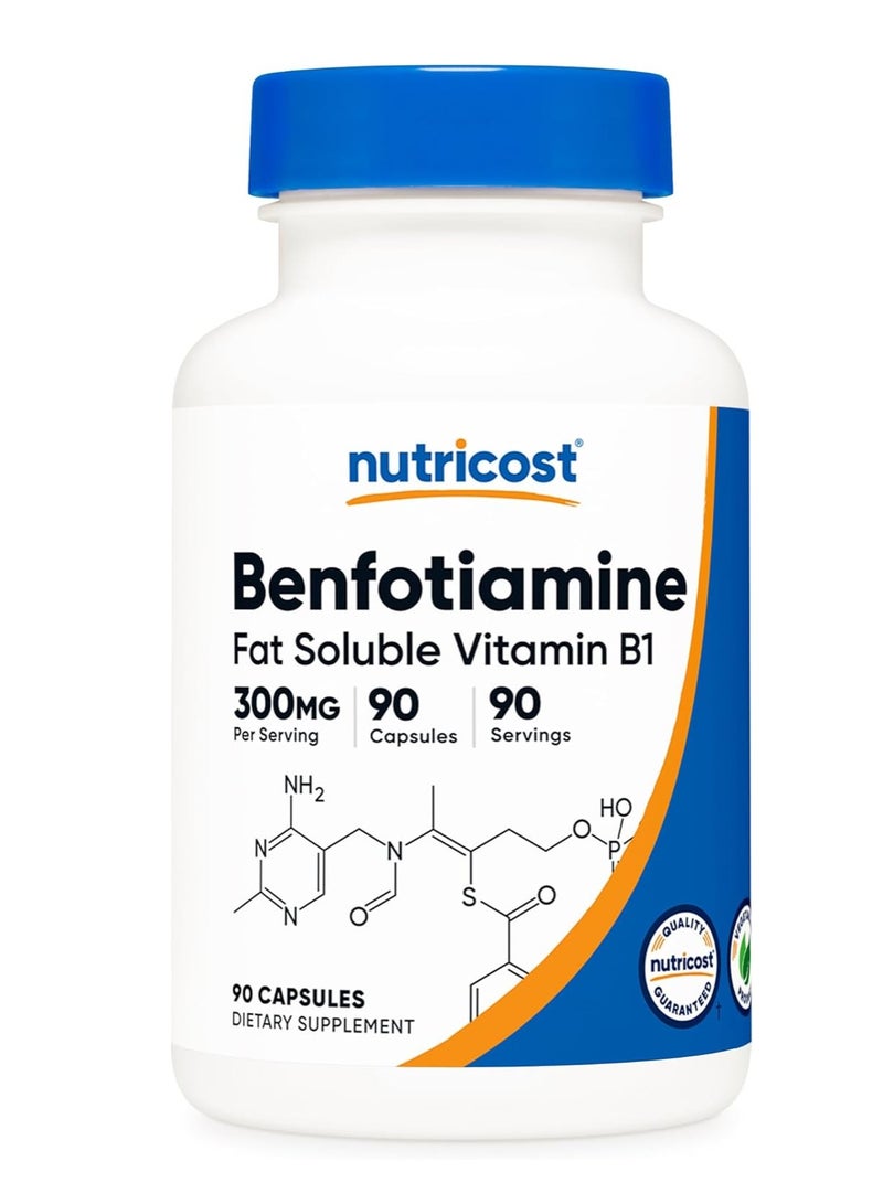 Nutricost Benfotiamine 300mg 90 Caps - Image 1