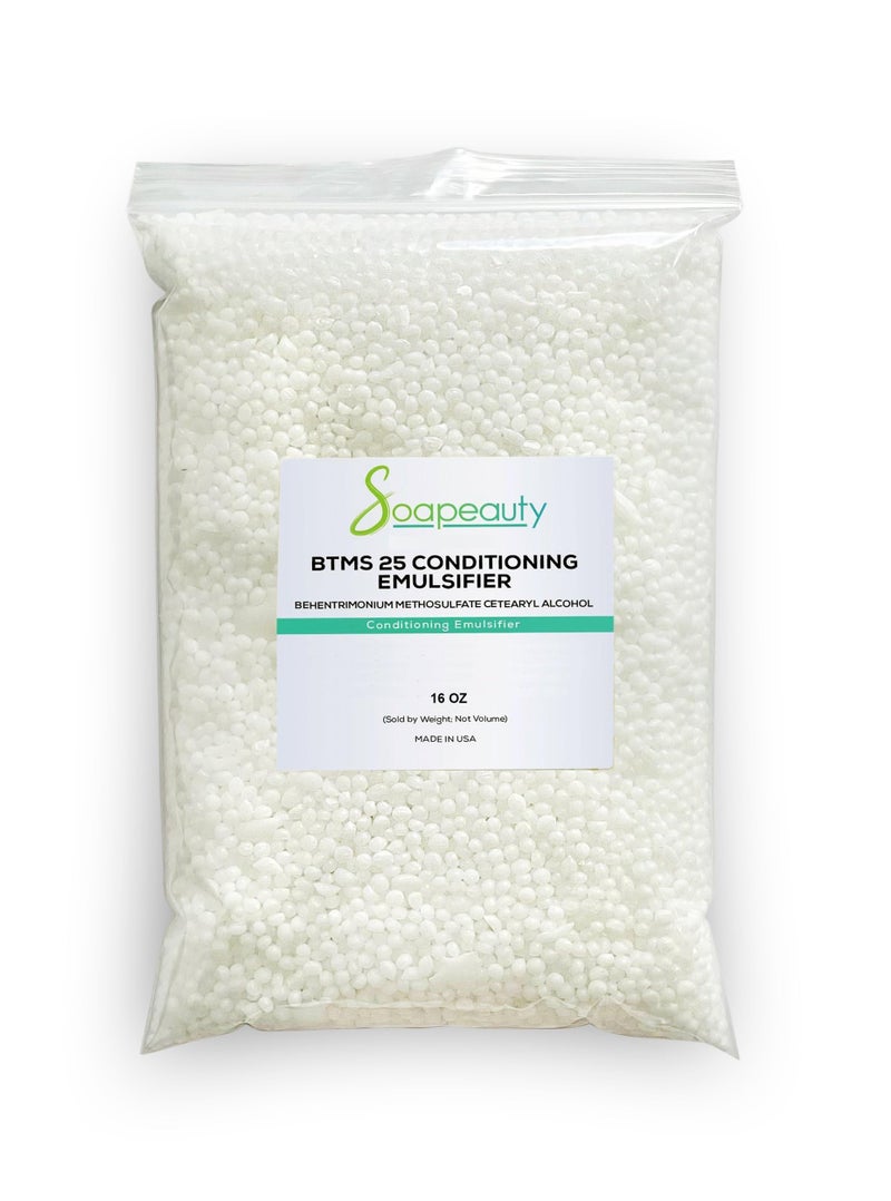Soapeauty BTMS 25% - 16 oz - Behentrimonium Methosulfate Cetearyl Alcohol 25% Conditioning Emulsifier | Ingredient for Hair Care, Skin Care, Leave-in Treatment Products | 16 oz - Image 1
