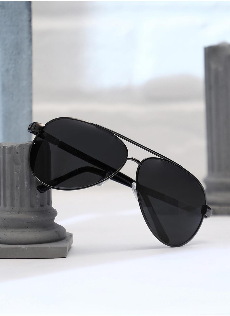 Haute Sauce The Classic Aviator Sunglasses - Onyx Black  - Image 1