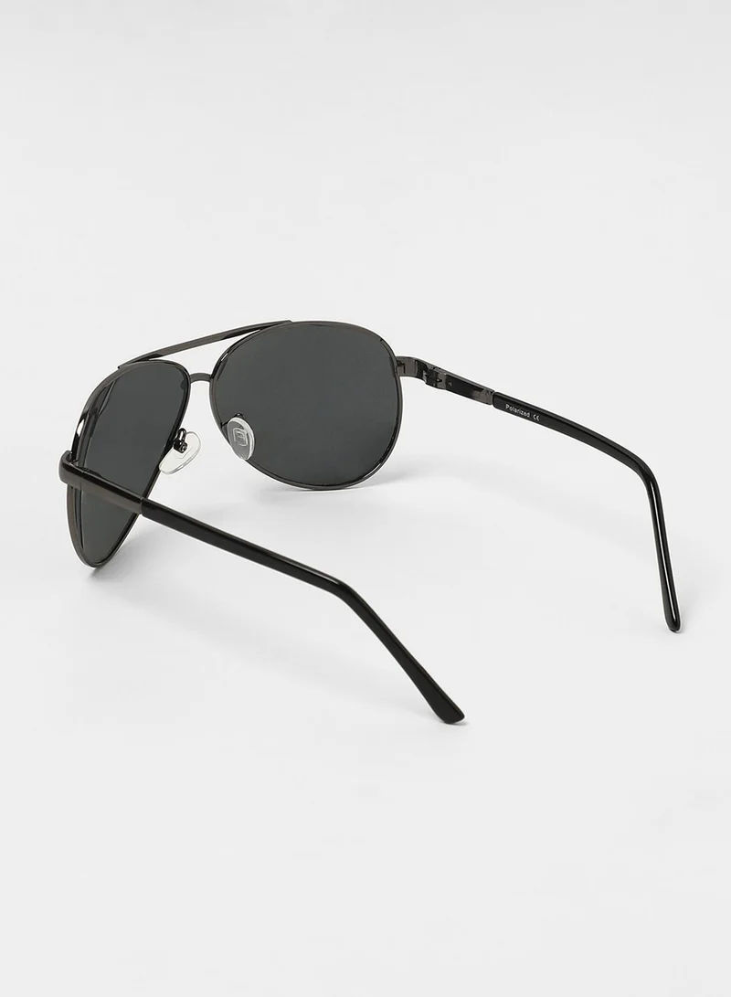 صوص هاوت The Classic Aviator Sunglasses - Onyx Black