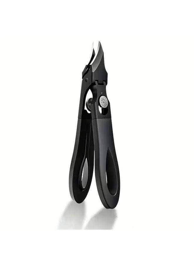 Heavy Duty Extra Long Nail Clippers For Thick Toenails Professional Stainless Steel Black - Image 1