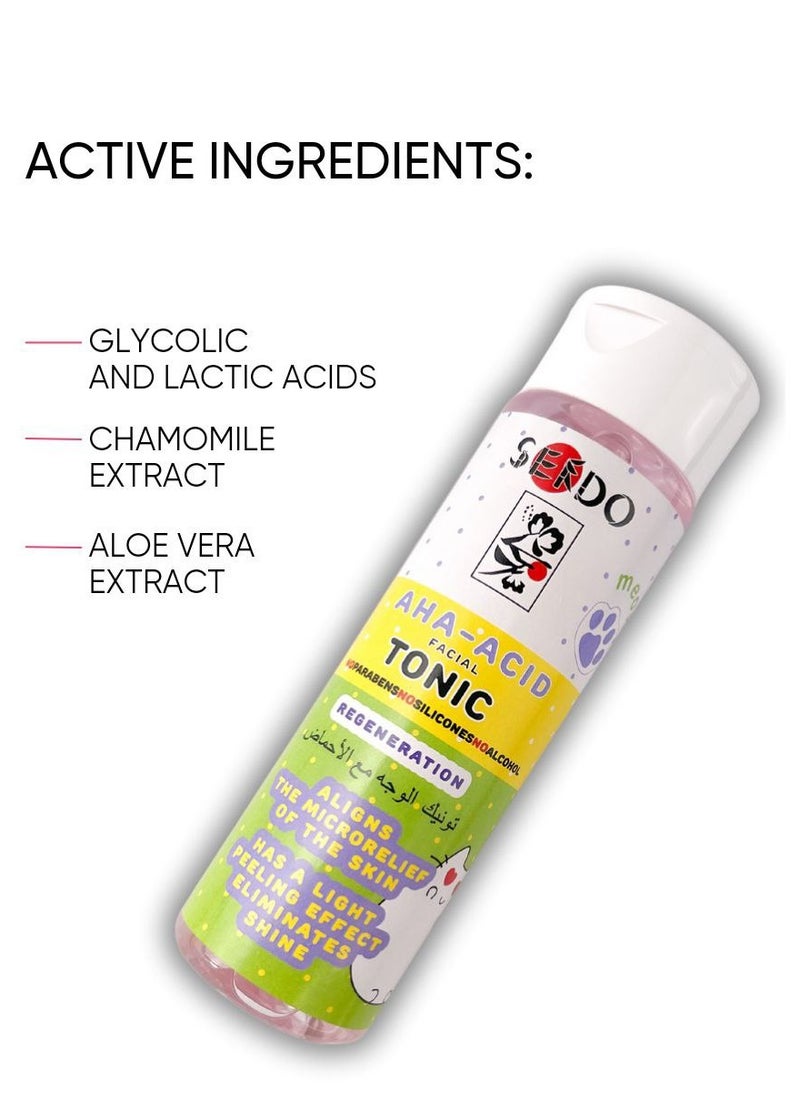 Sendo - Toner Regenerating And Whitening with AHA Acids 250 ml - Image 1
