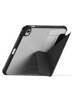 Terra Cover for iPad Terra 10th Generation / 2022 with smart pen holder, slim smart cover with kickstand, black/transparent  - Image 2