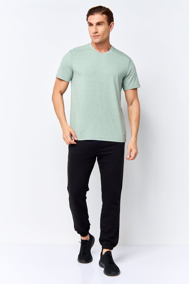 MOTION Men Sportswear Fit Short Sleeve Training T-Shirt, Sage Green - Image 2