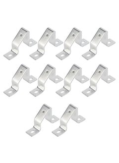 10PCS Rail Mounting U Bracket C45 Stainless Steel Guide Rail Inclined Support U Shaped Connector Bracket M4 Hole