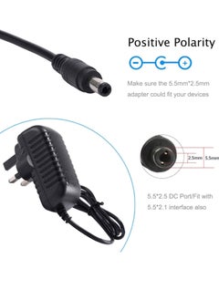 Lucky Sky Lucky Sky DC 12V 2A  Adapter Power Supply Transformer Power Adapter Converter Wall Charge Adapter For Professional Home Use, black. (12V 2A)  - Image 3