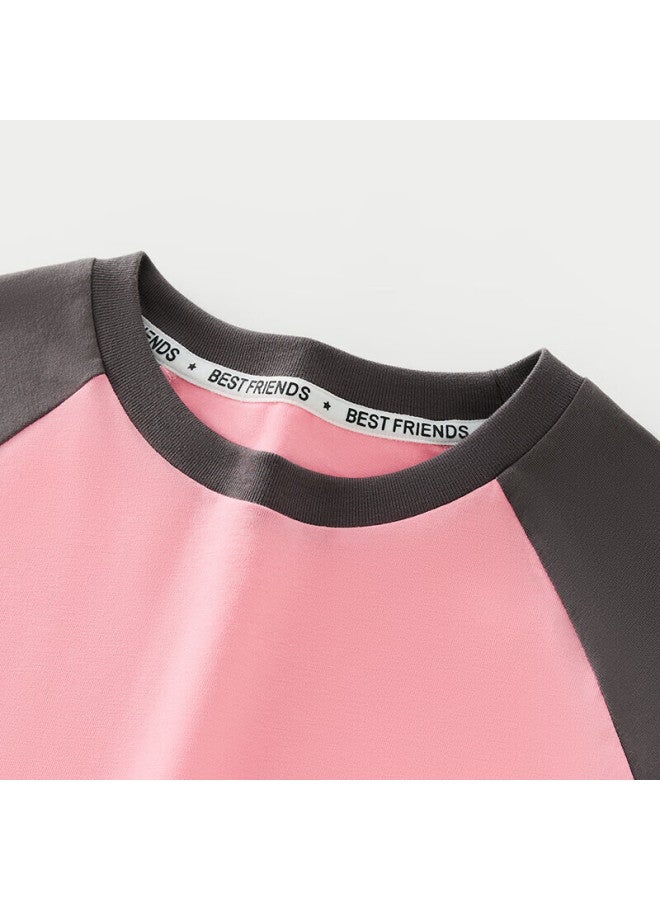 Tinsino Children's T-shirt, Boys And Girls Long-sleeve T-shirt, Raglan Sleeve, Pure Cotton Casual Versatile Top, Animal Collectio - Image 2