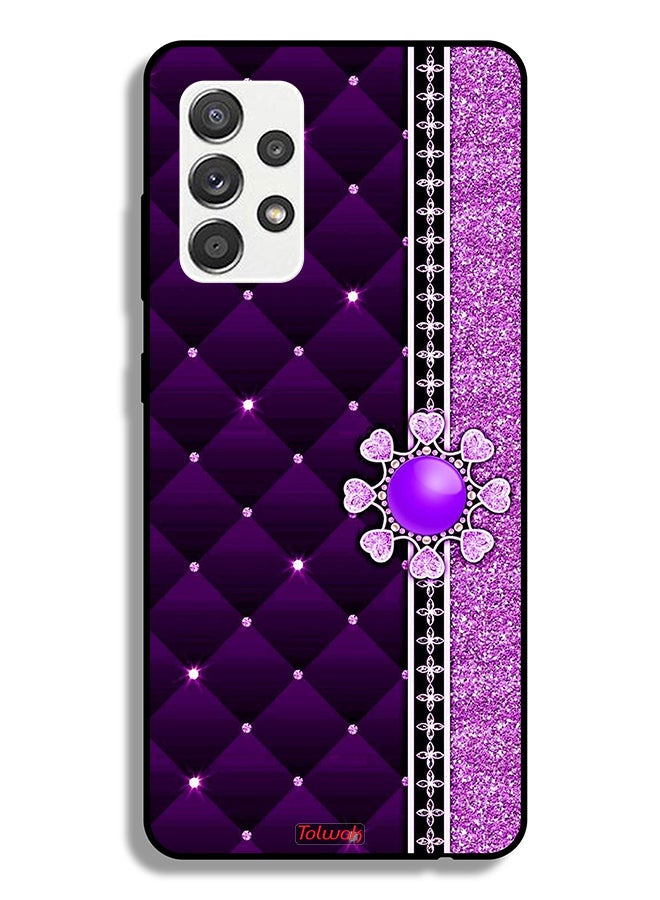 Tolwak Samsung Galaxy M32 5G Protective Case Cover Glitter Hearts - Image 1
