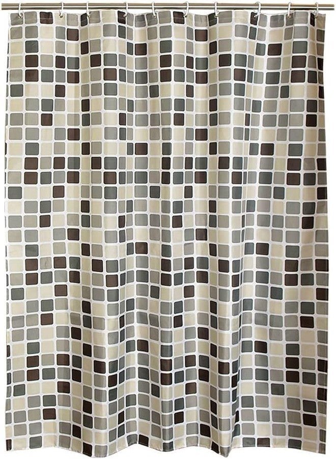 Riverbyland Shower Curtain Mosaic Grid 79" x 72" - Image 1