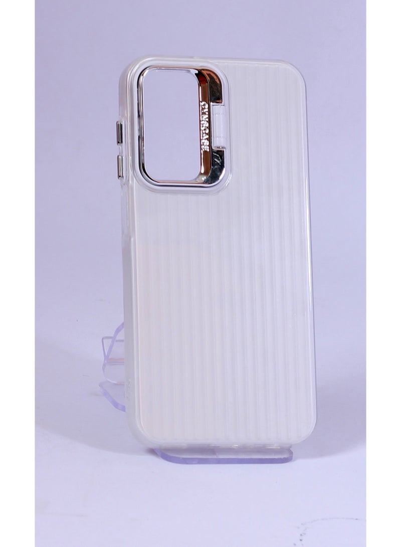 White Case for Samsung A25: Modern Design and Integrated Protection - Image 1